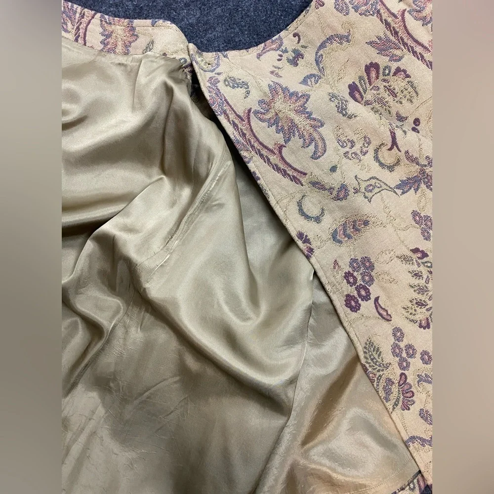 J. Jill Wrap Skirt Tan Tapestry 6P